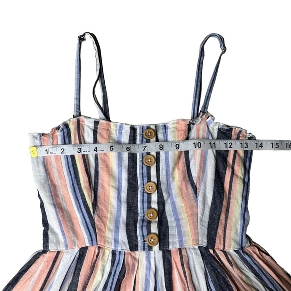 Free People Lilah Pleated Tube Dress in Multi Stripe. Size XS - Picture 3 of 6